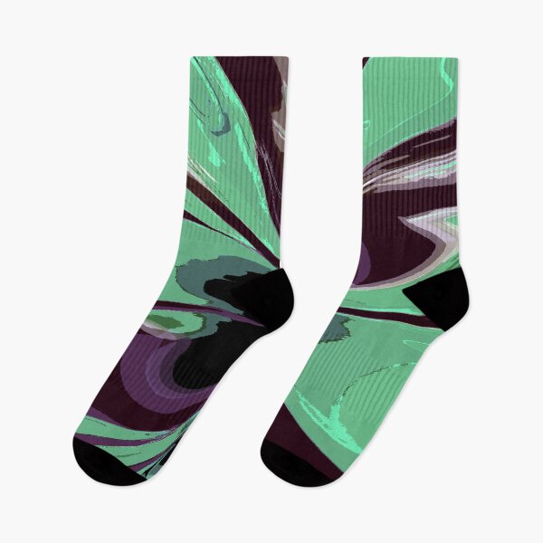 Item preview, Abstract Swirls Sea Green and Purple designed and sold by deniselynnimage.