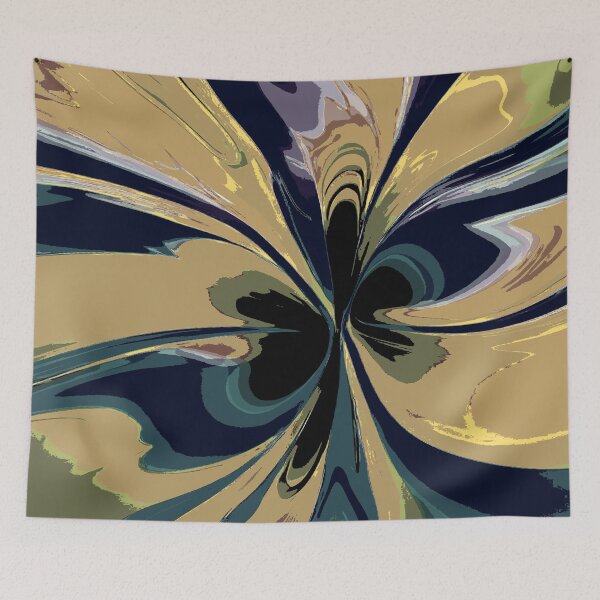 Item preview, Abstract Swirls Tan and Forest Green designed and sold by deniselynnimage.