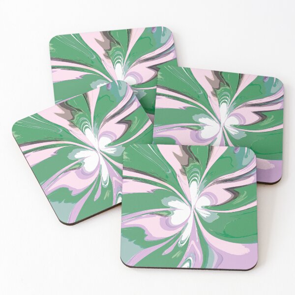 Item preview, Abstract Swirls of Liliac and Green designed and sold by deniselynnimage.