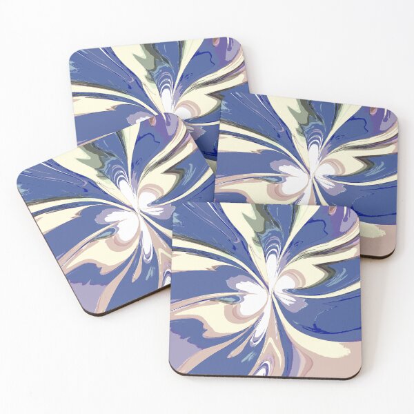 Item preview, Abstract Swirls of Pink and Blue  designed and sold by deniselynnimage.