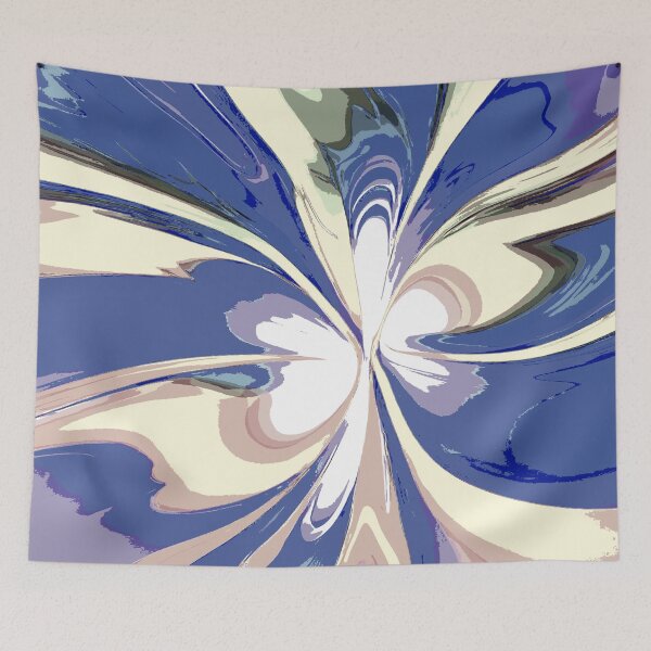 Item preview, Abstract Swirls of Pink and Blue  designed and sold by deniselynnimage.