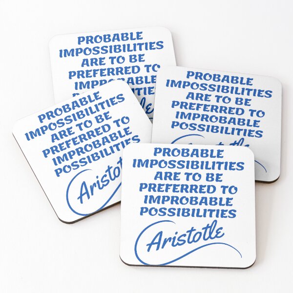 Item preview, Aristotle Quotes - Impossibilities designed and sold by Writer Quotes.