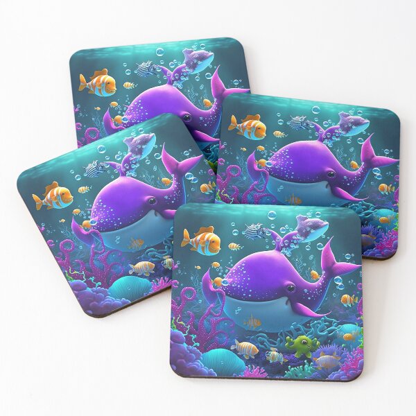 Item preview, "Tropical Delights: Dolphins, Starfish, and Stingrays" designed and sold by Art-Vortex-fr.