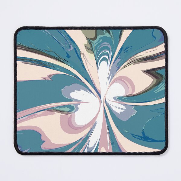 Item preview, Abstract Swirls of Sky Blue and Pink designed and sold by deniselynnimage.