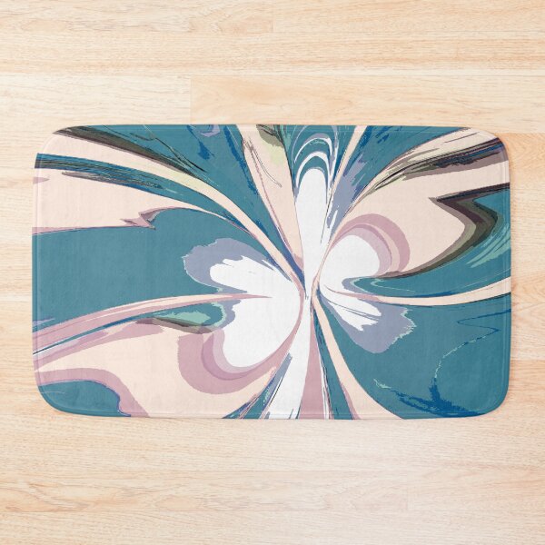 Item preview, Abstract Swirls of Sky Blue and Pink designed and sold by deniselynnimage.