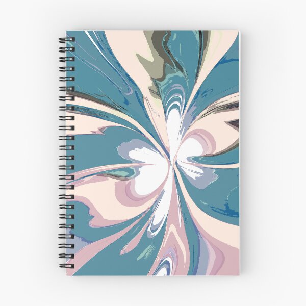 Item preview, Abstract Swirls of Sky Blue and Pink designed and sold by deniselynnimage.