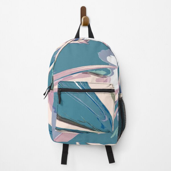 Item preview, Abstract Swirls of Sky Blue and Pink designed and sold by deniselynnimage.