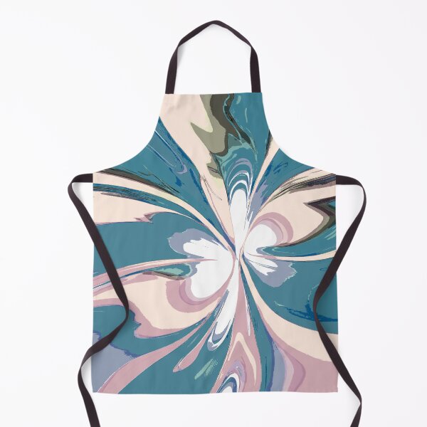 Item preview, Abstract Swirls of Sky Blue and Pink designed and sold by deniselynnimage.