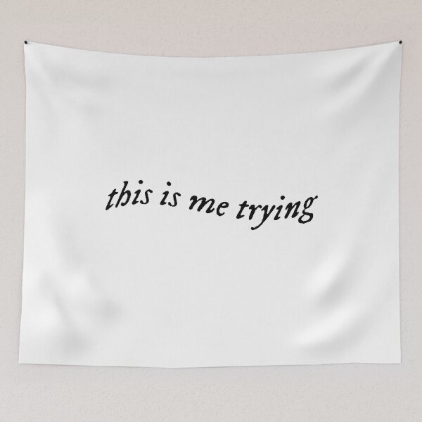 Item preview, this is me trying taylor swift folklore this is me trying sticker designed and sold by emking5100.