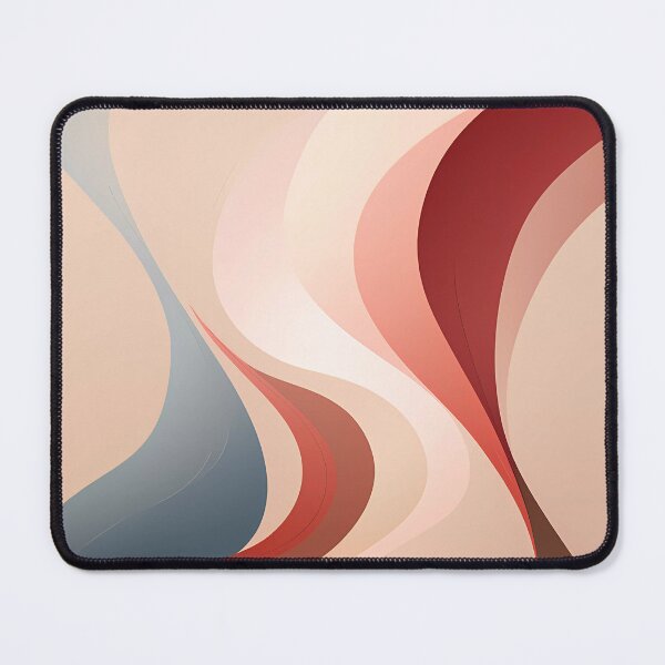 Item preview, Abstract pink and beige and maroon curves 5 designed and sold by NahedAH.