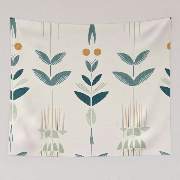 Item preview, Minimalistic Flower Pattern designed and sold by poetash.