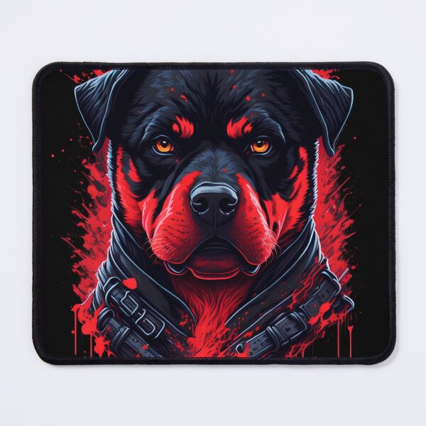 Item preview, Low-Poly Mystique: Rottweiler's Soft Lighting designed and sold by DesignArtEmpire.