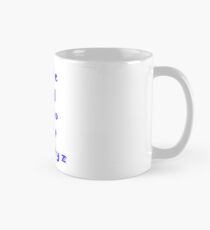 Alphabet blue letters Mug
