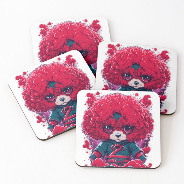 Item preview, Digital Painting Poodle: Dark Magic and Red Color designed and sold by DesignArtEmpire.
