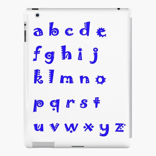 Alphabet blue letters iPad Snap Case
