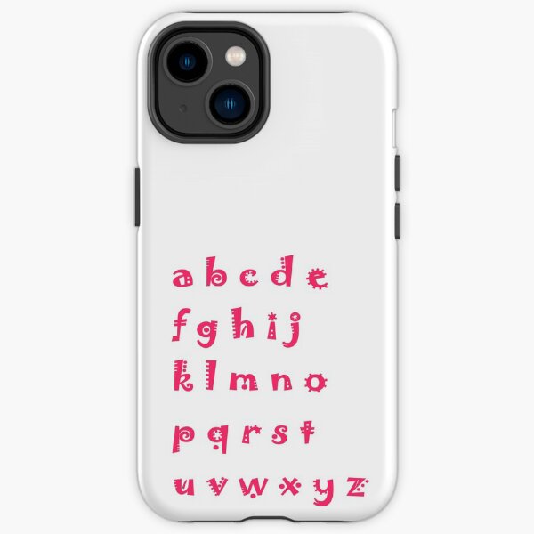 Alphabet red letters iPhone Tough Case