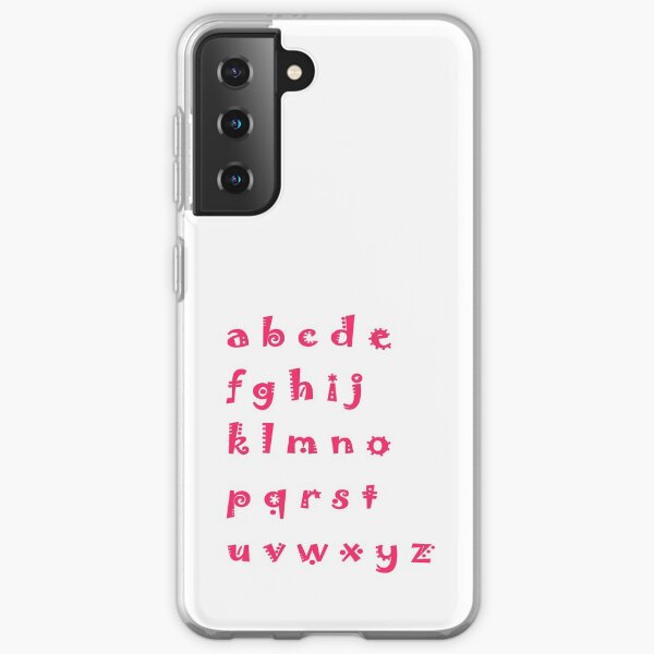 Alphabet red letters Samsung Galaxy Soft Case