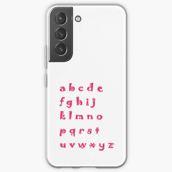 Alphabet red letters Samsung Galaxy Soft Case