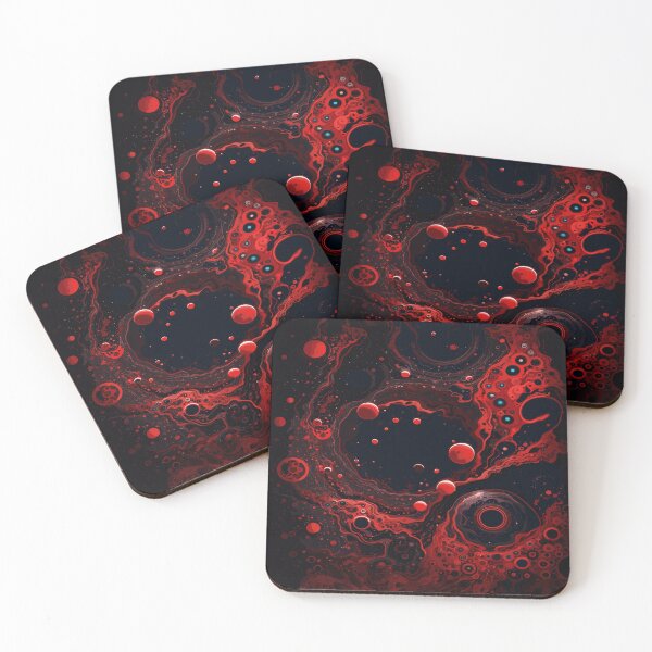 Item preview, Cosmic red and black holes designed and sold by AFUNARTZ.