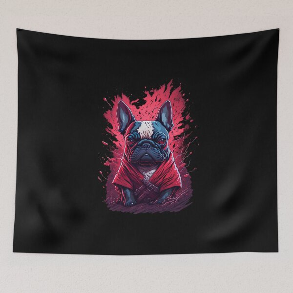 Item preview, Watercolor Whirlwind: French Bulldog's Dark Magic designed and sold by DesignArtEmpire.