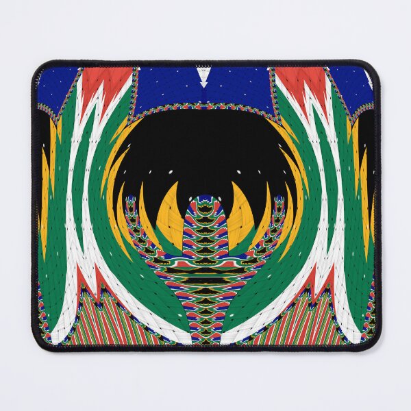 Item preview, Attractive original abstract geometric artwork, inspired by the South African flag in a vintage style. designed and sold by Ralek.