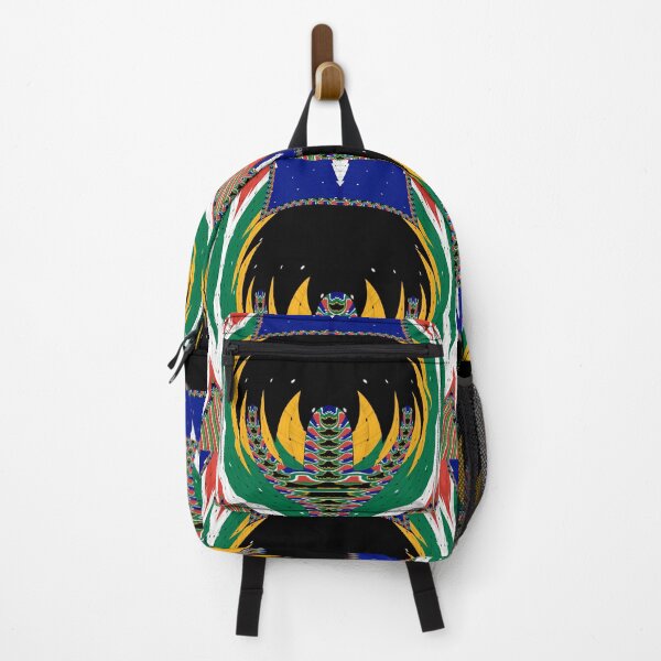 Item preview, Attractive original abstract geometric artwork, inspired by the South African flag in a vintage style. designed and sold by Ralek.
