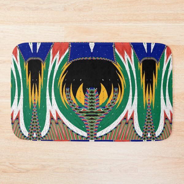 Item preview, Attractive original abstract geometric artwork, inspired by the South African flag in a vintage style. designed and sold by Ralek.