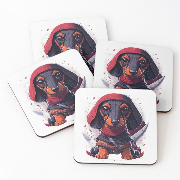 Item preview, Retro Aesthetic Charm: Cute and Quirky Dachshund Art designed and sold by DesignArtEmpire.