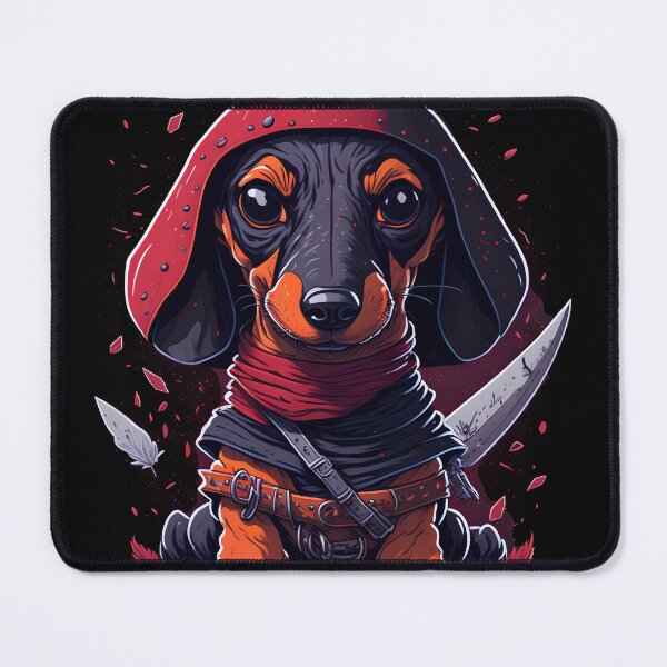 Item preview, Retro Aesthetic Charm: Cute and Quirky Dachshund Art designed and sold by DesignArtEmpire.