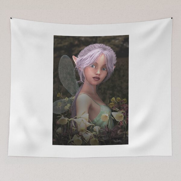 Item preview, Cute fairy with flowers designed and sold by Fantasyart123.