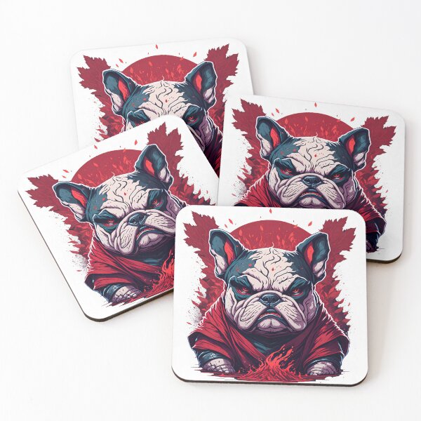 Item preview, Pastel Tetradic Colors: Cute and Quirky Bulldog Art designed and sold by DesignArtEmpire.