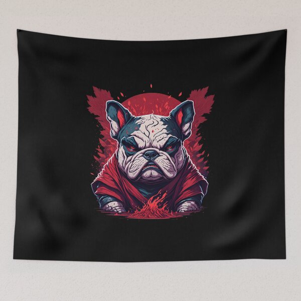 Item preview, Pastel Tetradic Colors: Cute and Quirky Bulldog Art designed and sold by DesignArtEmpire.