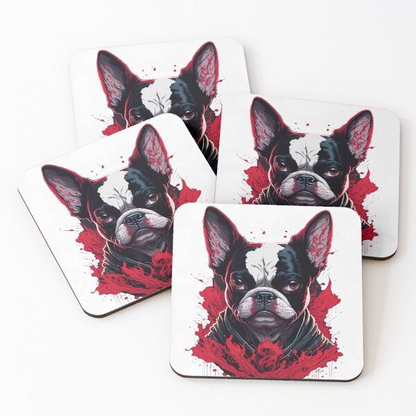Item preview,  Boston Terrier Mystery: Red Color and Gothic Dark Magic designed and sold by DesignArtEmpire.