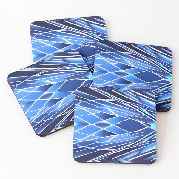 Item preview, Abstract Blue Shattered Glass Pattern designed and sold by calibrit.