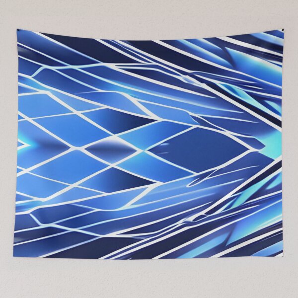 Item preview, Abstract Blue Shattered Glass Pattern designed and sold by calibrit.