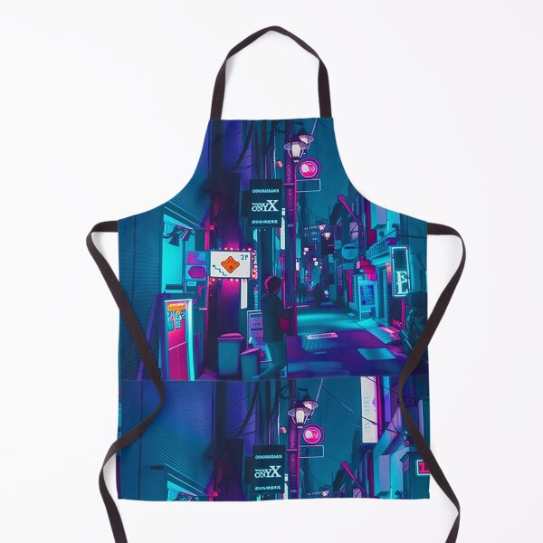 Item preview, Blue Tokyo Alleys designed and sold by medbenCreation.