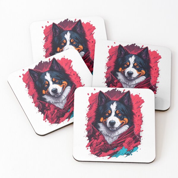 Item preview, Digital Painting Magic: Australian Shepherd's Tetradic Colors designed and sold by DesignArtEmpire.