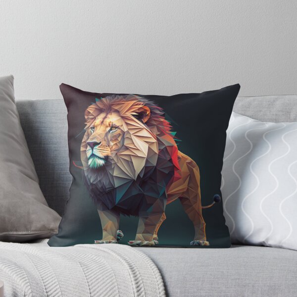 Item preview, Lion | Geometric | Digital Art | King | Big Cats | Wild Cats designed and sold by TZoo.