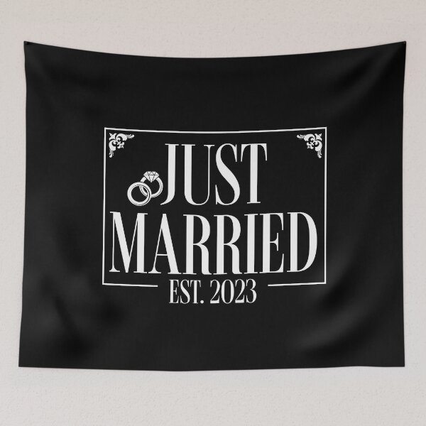 Item preview, Just Married Est 2023 designed and sold by Affyboss6.