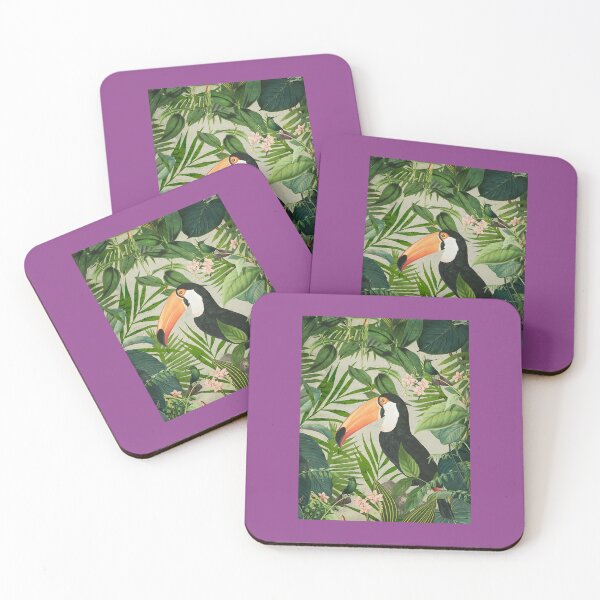 Item preview, Toucan And Hummingbirds Art Print 	 designed and sold by jleweghr53.