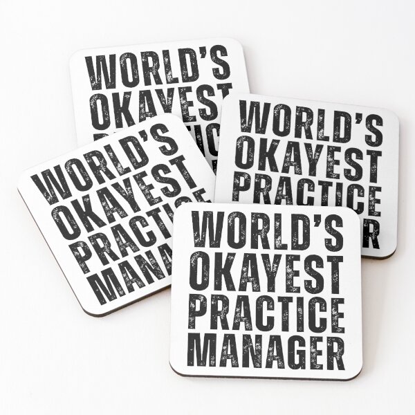 Item preview, World's Okayest Practice Manager designed and sold by kamrankhan.