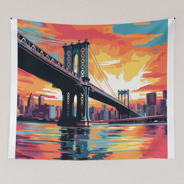 Item preview, A Pop Art Travel Print of New York - US designed and sold by StudioRedKoala.
