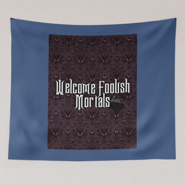 Item preview, Welcome Foolish Mortals Throw Pillow 	 designed and sold by mkmhedeuhl63.