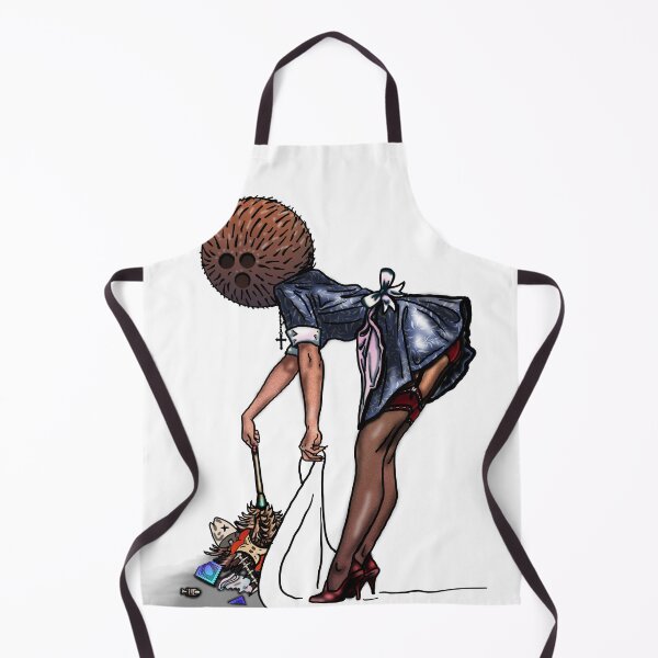 Item preview, Coconut Head: Socially Inappropriate Cleaning Habits designed and sold by FreyStrandDraws.