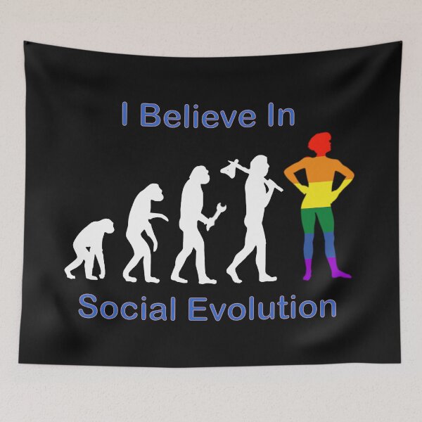 Item preview, LGBTQ social evolution ascent of humankind designed and sold by Fantasyart123.