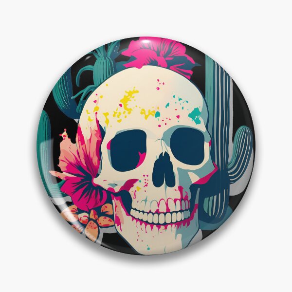 Item preview, cactus skull designed and sold by ZenStickConcept.