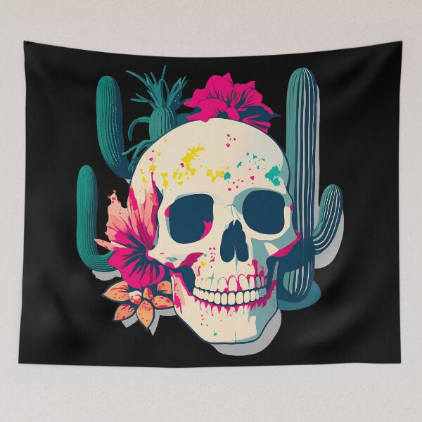 Item preview, cactus skull designed and sold by ZenStickConcept.