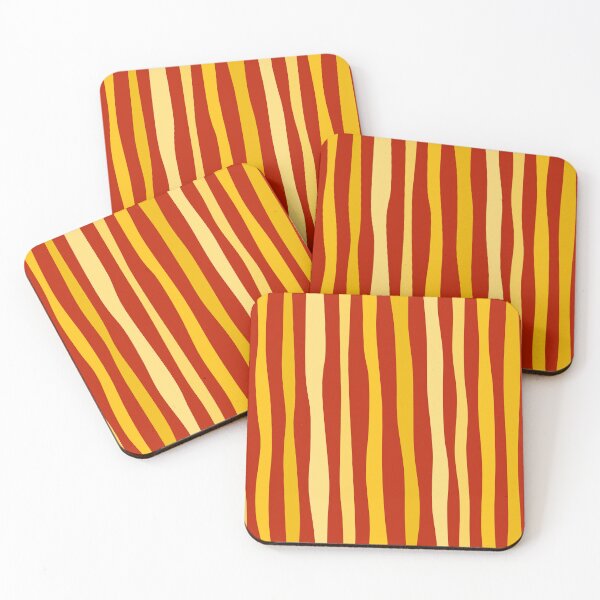 Item preview, Cool Retro Vertical Stripes in Red and Yellow designed and sold by Deutschic.