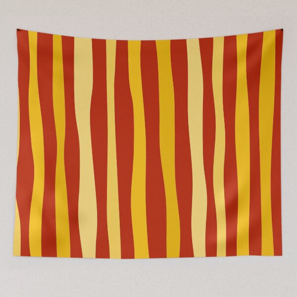 Item preview, Cool Retro Vertical Stripes in Red and Yellow designed and sold by Deutschic.