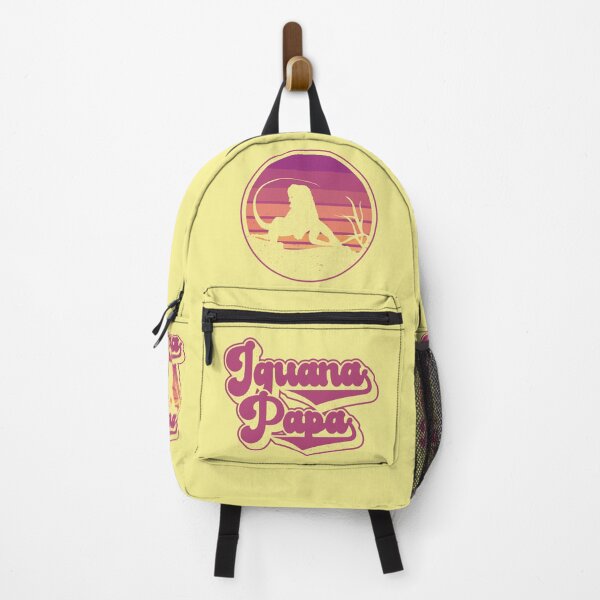 Item preview, Iguana Mama Retro Sunset Iguana Reptile Pet Parent Logo (YELLOW) designed and sold by CRHPOD20.